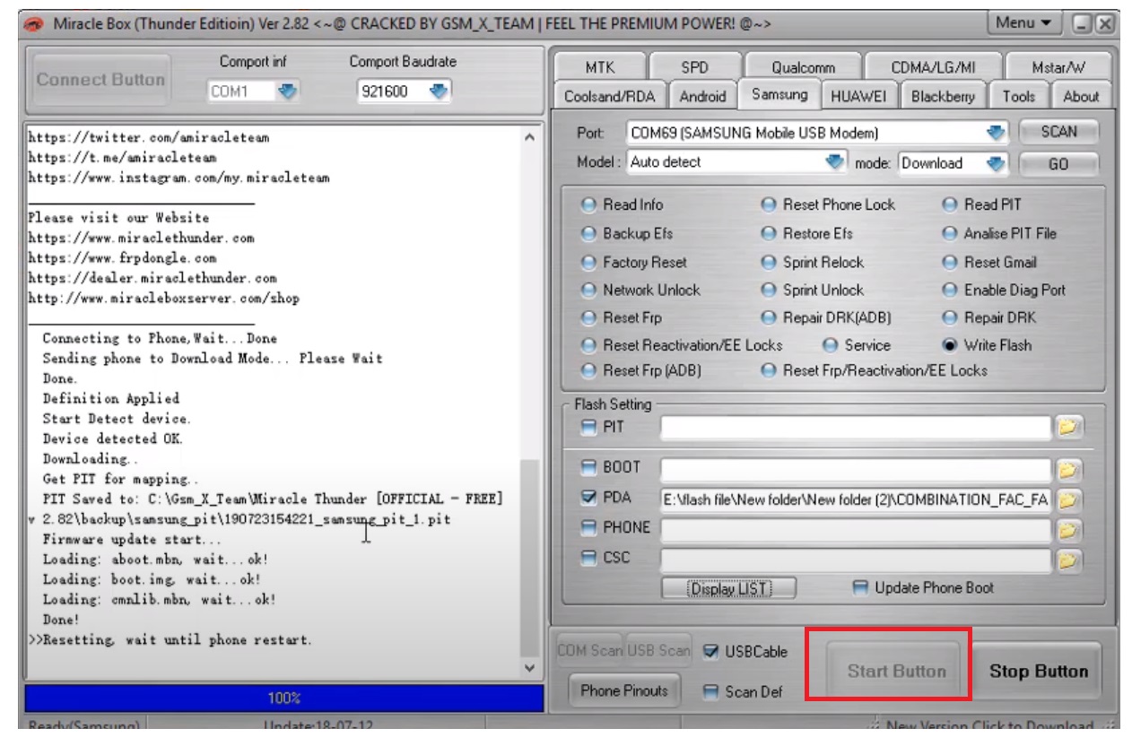 Bypass FRP Samsung M20, J2 pro with FRP File