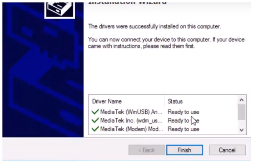 Finish MTK USB Driver - MediaTek for Oppo, 