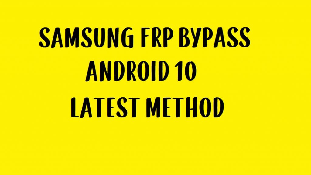 Samsung FRP Bypass Unlock Google Account