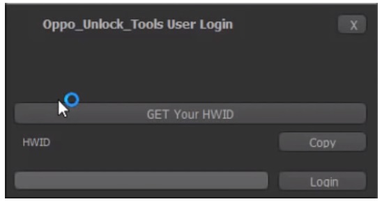 Copy HWID in Oppo Network Unlock Tool