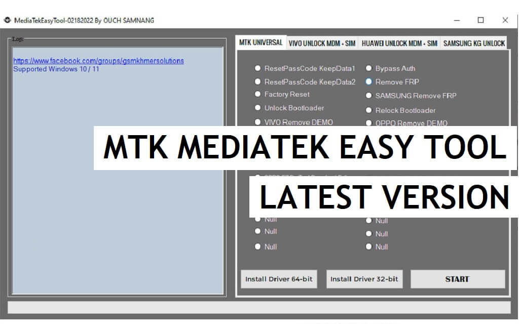 Download MTK MediaTek Easy Tool V2 Latest Version – MediaTek Remove FRP Screen Lock Free