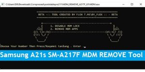Samsung A21s SM-A217F MDM REMOVE Tool U5 Download 100% Free