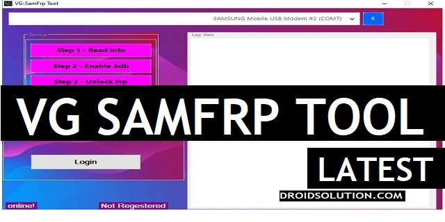 VG SamFrp Tool V1.0 Download One Click All Samsung Frp Reset Free