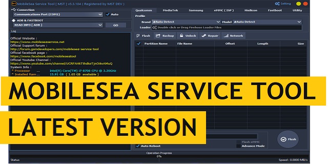 MobileSea Service Tool V5.8 Download Latest Version Setup Free