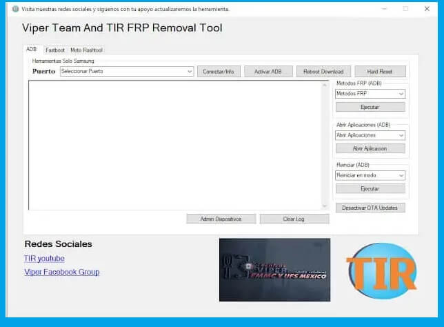 Download Moto Flash Tool V1.1 latest Viper Team TIR FRP Removal Tool
