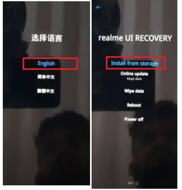 Via Recovery Mode Downgrade Realme GT Master Android 12 to Android 11 (Rollback Realme UI 3.0 to 2.0)