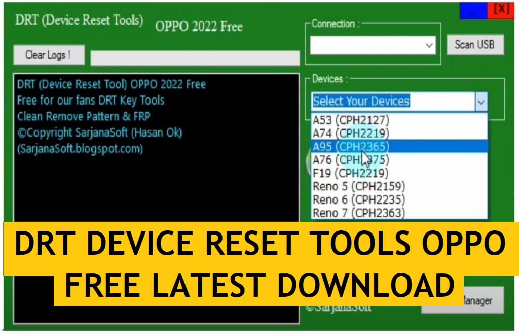 DRT Device Reset Tools Oppo Download Free Pattern & Frp Remove Tool
