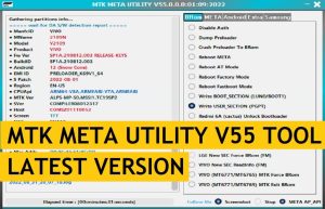 MTK META Utility V55 MTK AUTH Bypass Tool | New Vivo BootROM